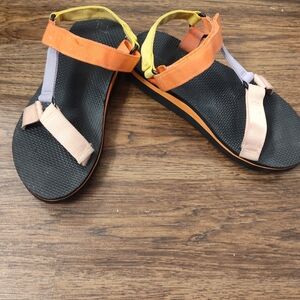 Stylish Women's Sandals - Orange and Yellow